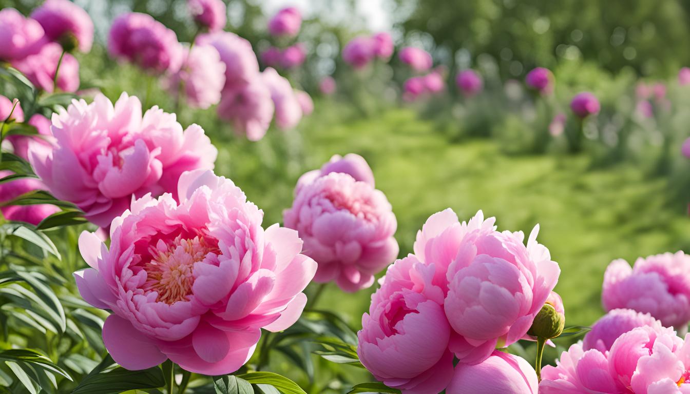 Cultiver et soigner les pivoines roses