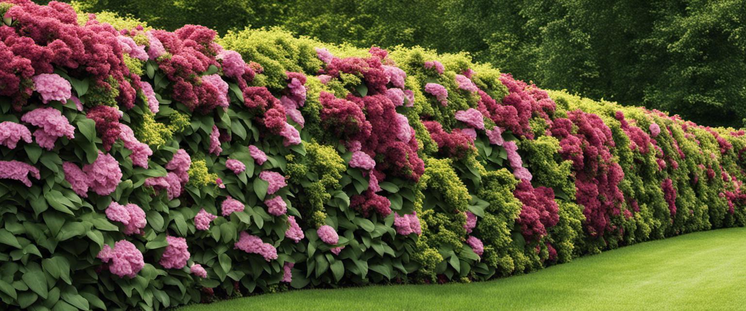 Créez une haie végétale colorée et décorative avec des fleurs et des arbustes