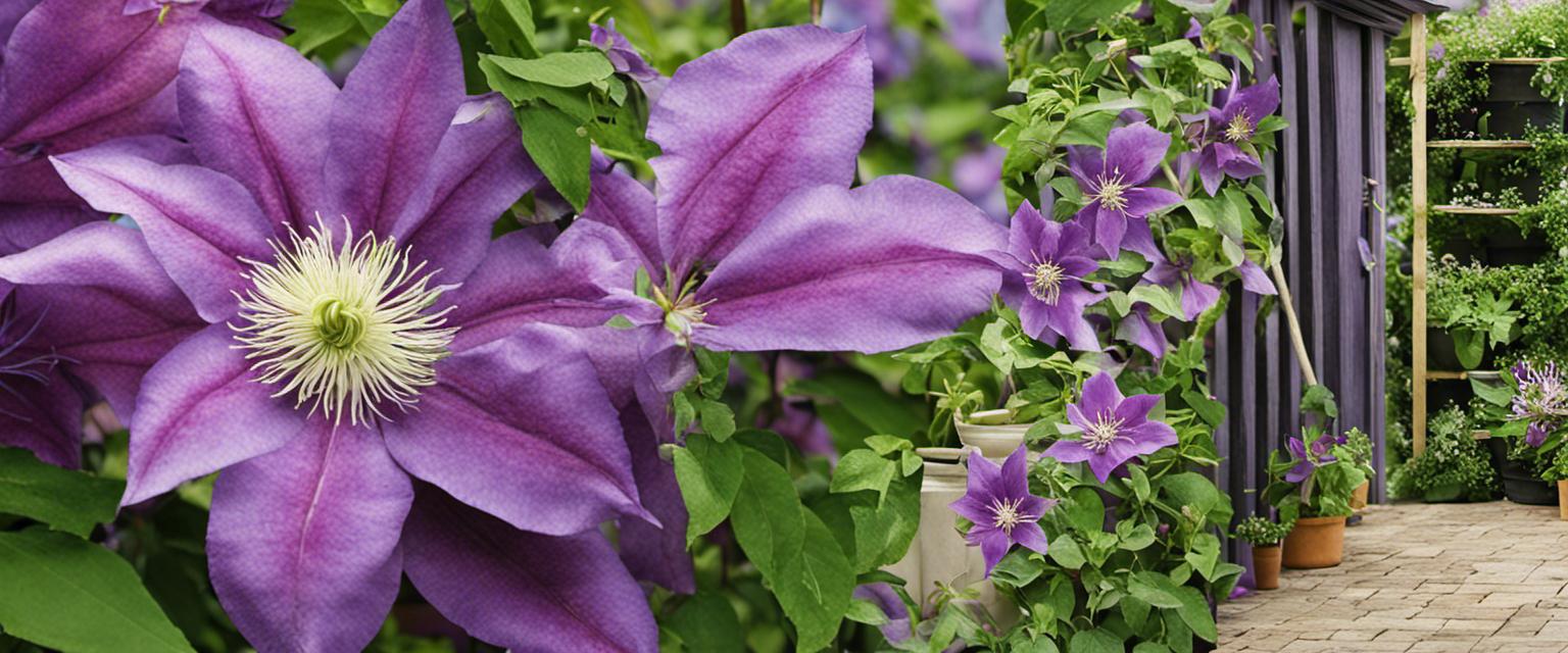 Cultivez des clématites dans des pots avec succès