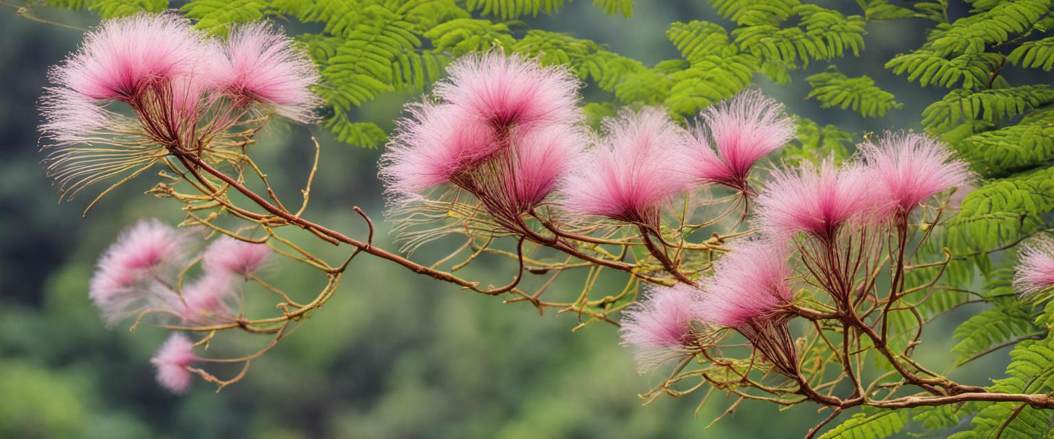 La beauté des fleurs de l'albizia