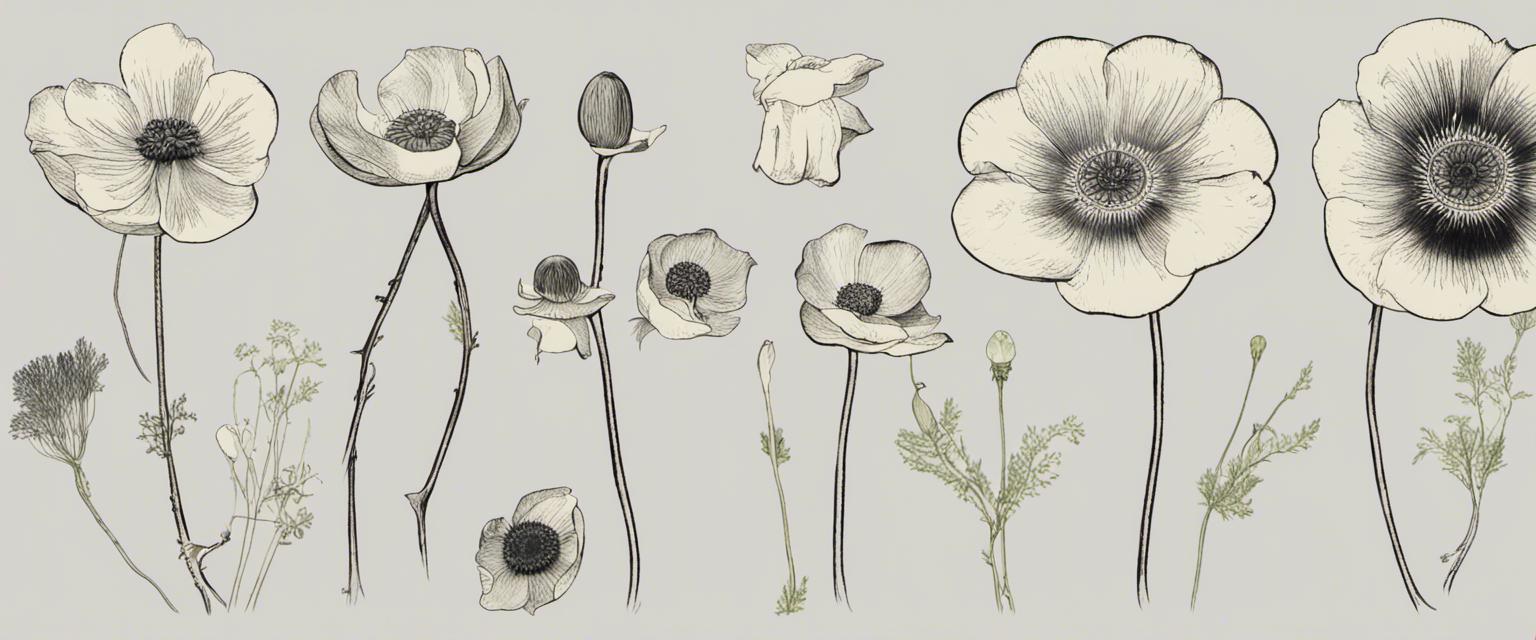 Les espèces d'anémones sauvages de nos régions