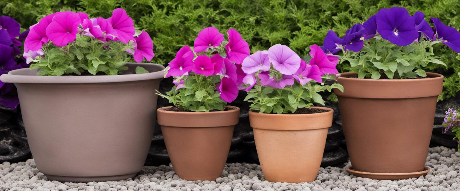 Sélection des Pots et de la Terre pour les Pétunias