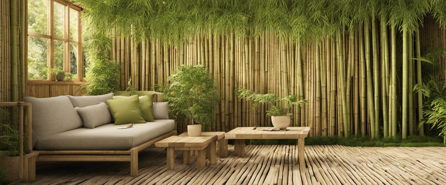 Un carré potager en bambou naturel