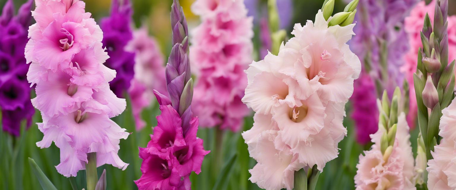 Variétés populaires de glaïeuls