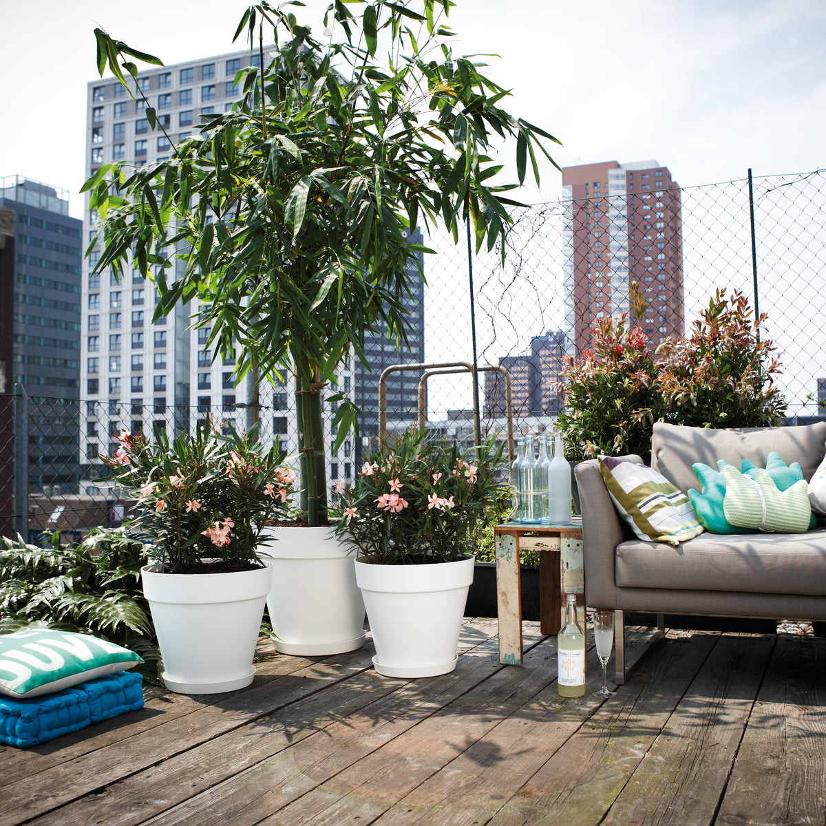 Pot Loft Urban Round bleu ELHO - - Willemse