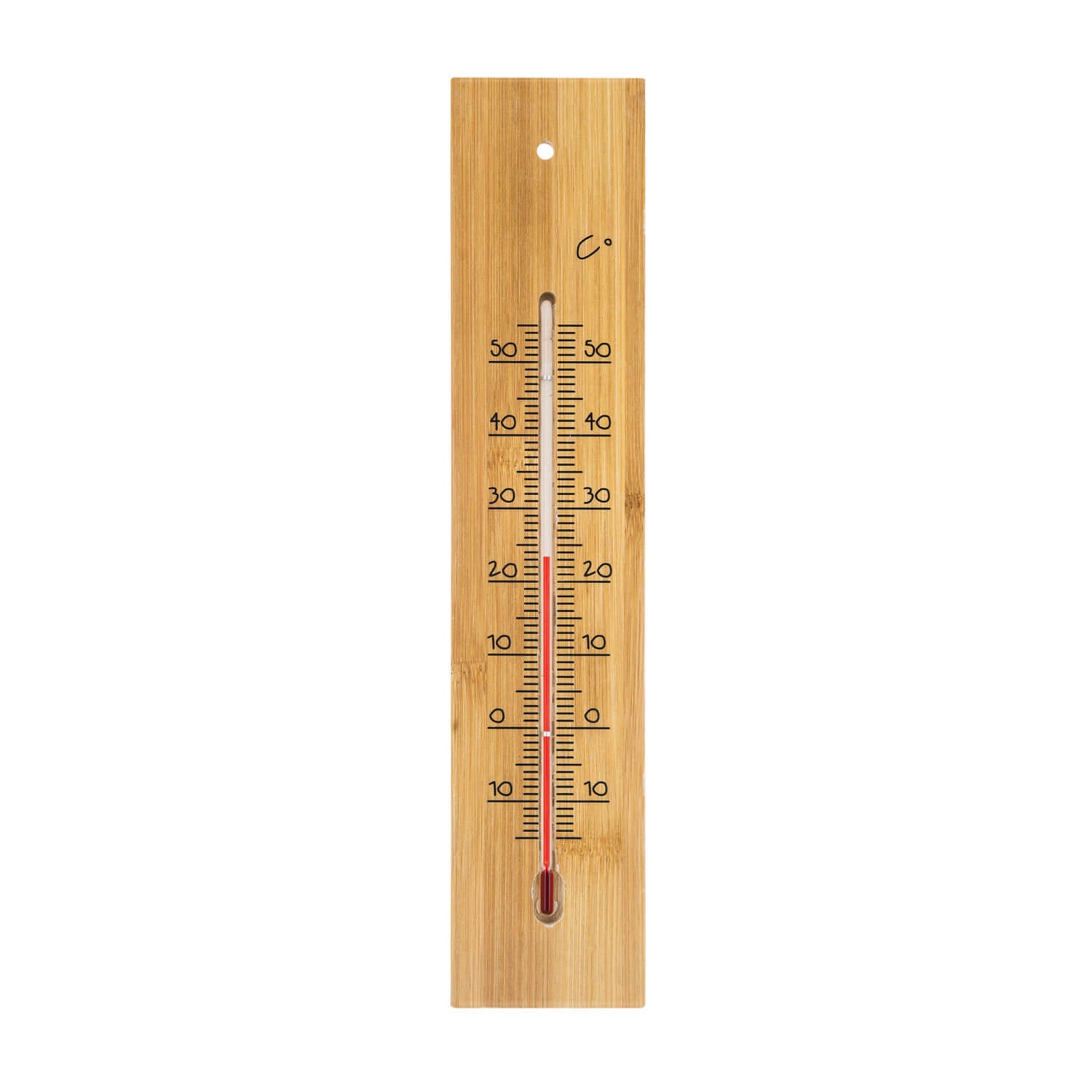 Grand Thermomètre Émail Et Bois Massif 50 Cm - Fleurs Émaillées - Qualité France (Neuf)