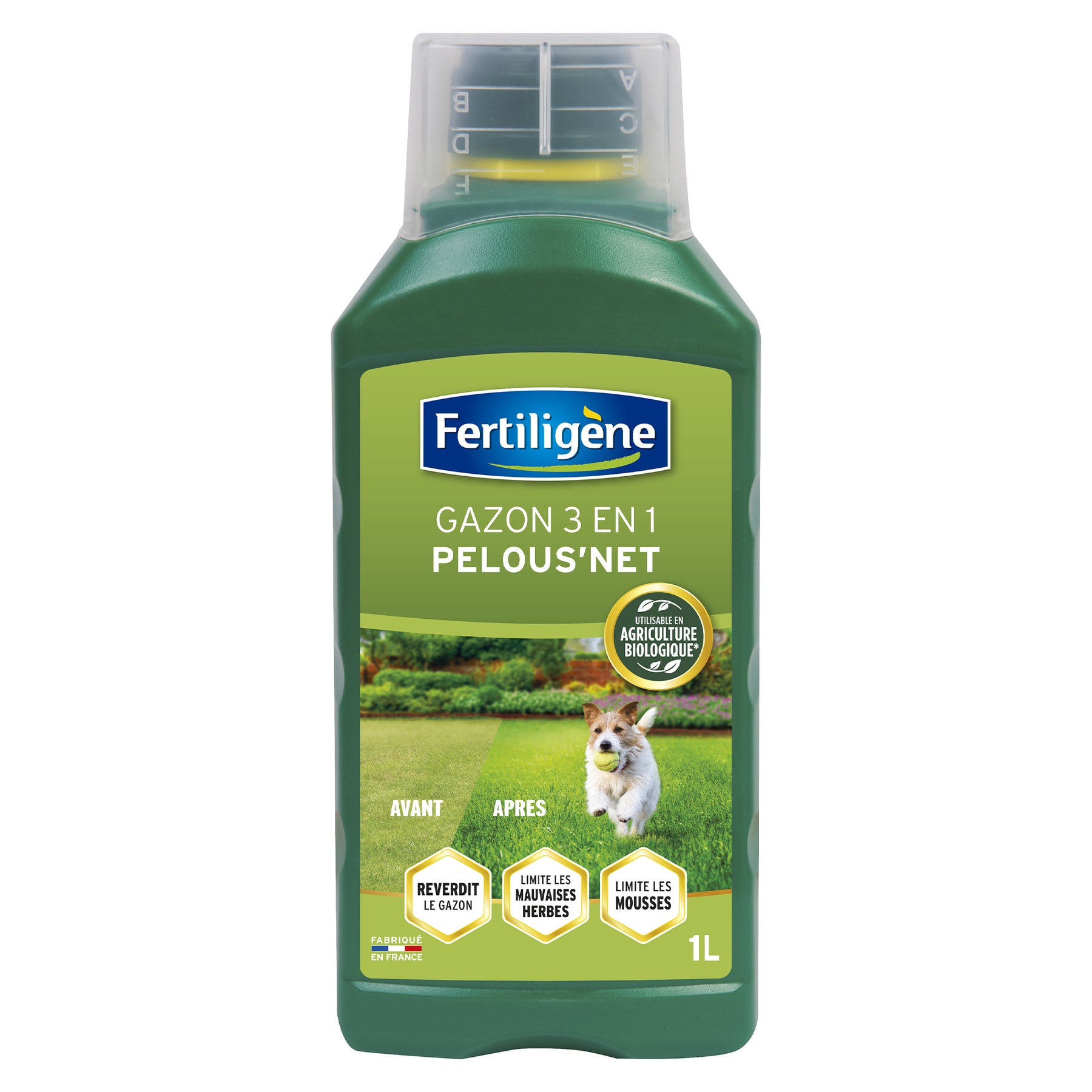 Engrais gazon liquide 3 en 1 FERTILIGENE - 1