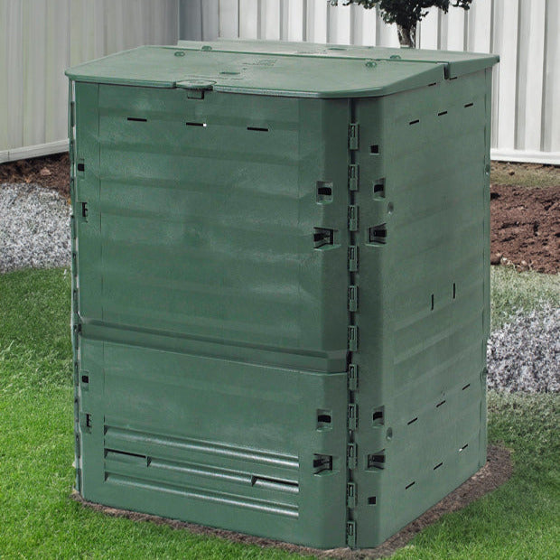 Composteur De Jardin Bio 330 Litres Avec Plaque De Base - Vert Blackwall