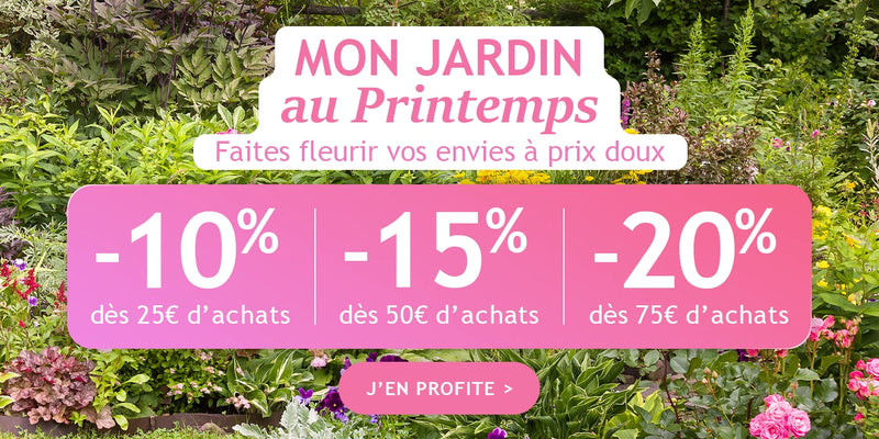 Jusqu'à -20% : mon jardin au printemps