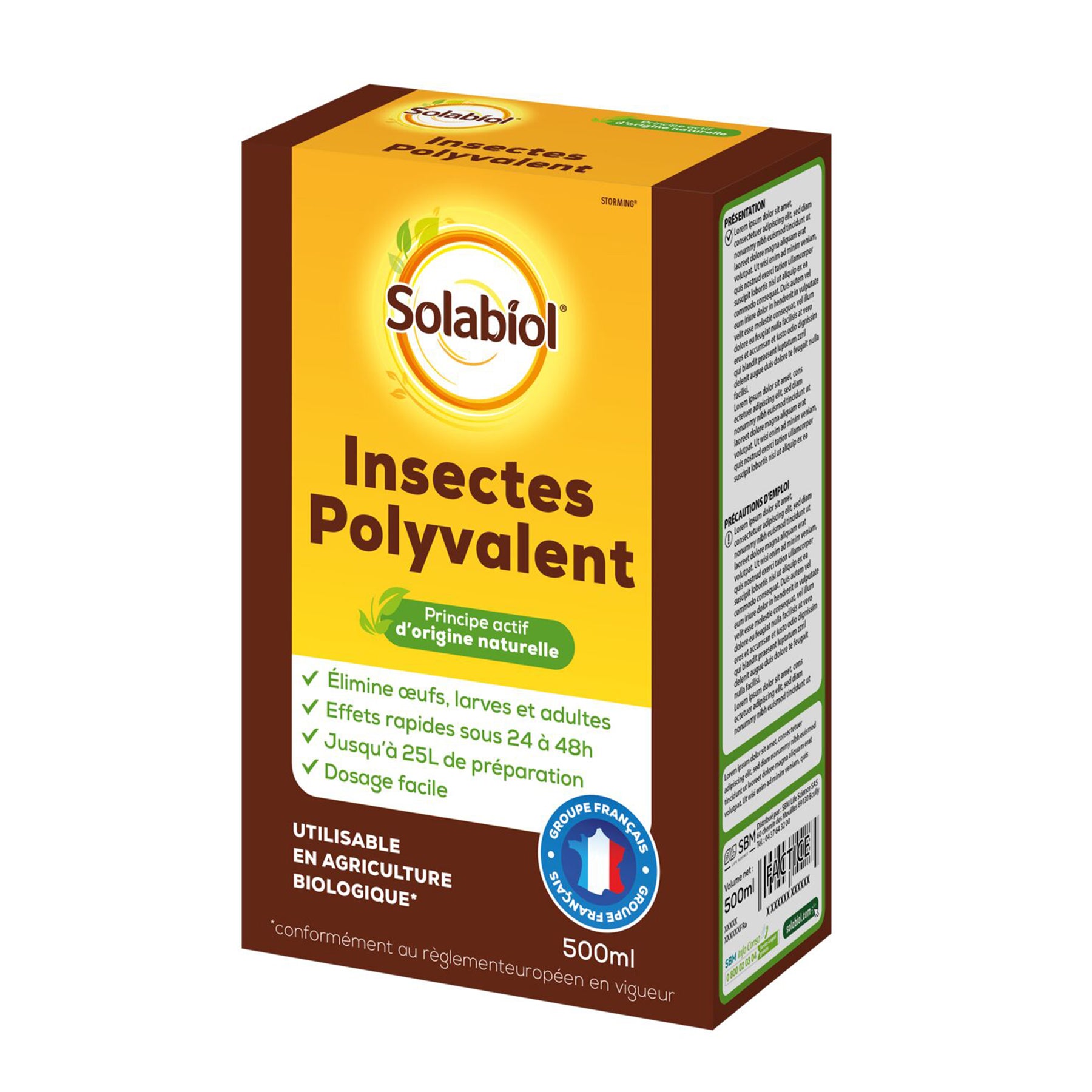 Insecticide polyvalent SOLABIOL