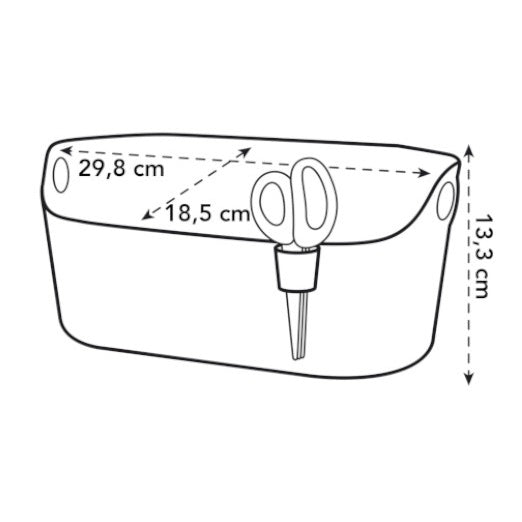 Cache-pot Brussels Herbs Station anthracite ELHO - - Willemse