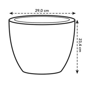 Pot Pure Soft Round blanc ELHO - Pots et contenants pour cultiver vos plantes