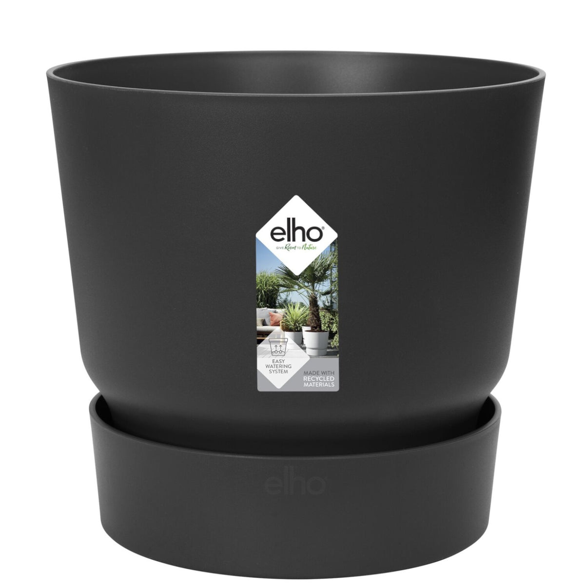 Pot de fleurs Greenville Living noir ELHO - Pots vases suspensions et accessoires