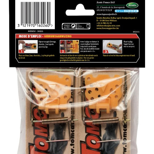 2 Pièges à souris en bois KB - - Willemse