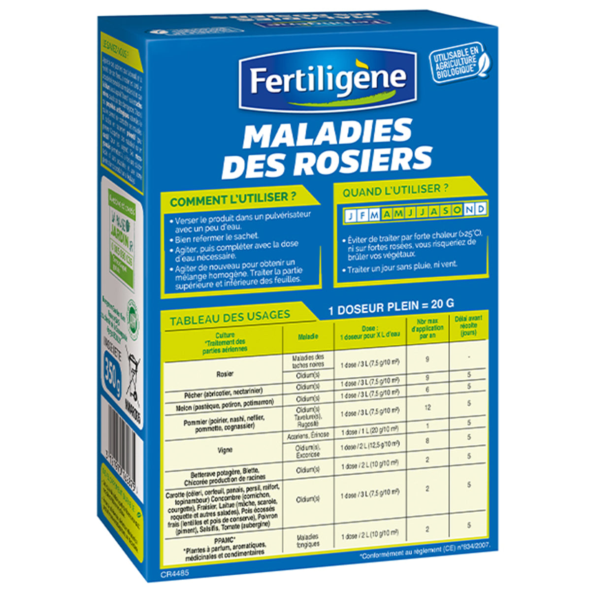 Maladie des rosiers FERTILIGENE - - Willemse