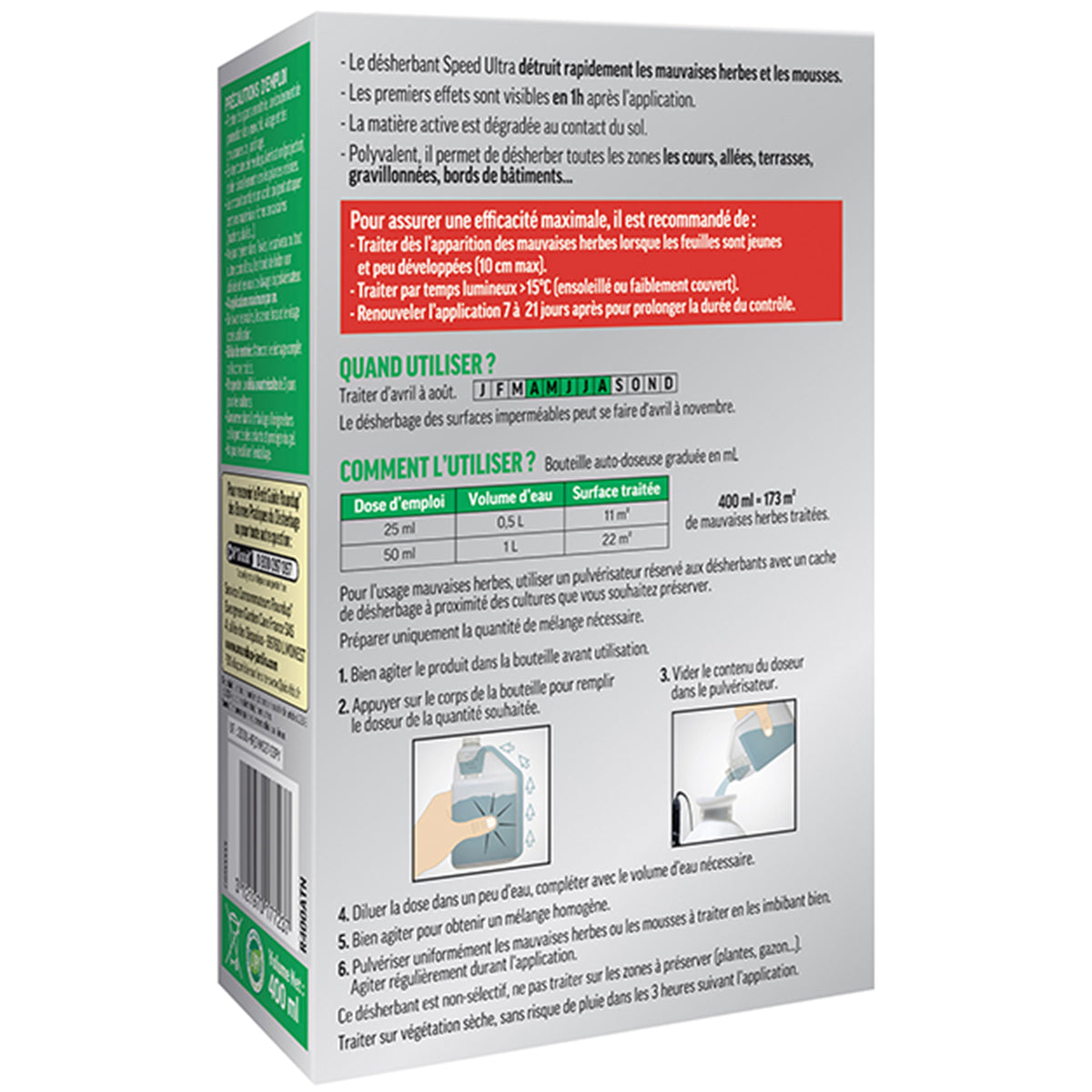 Désherbant Allées, Cours, Terrasses ROUND UP - - Willemse