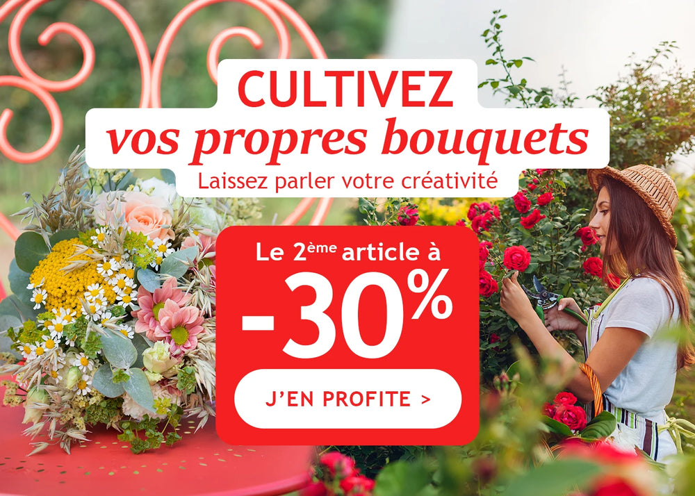 Cultivez votre propre bouquet : le 2ème à -30%