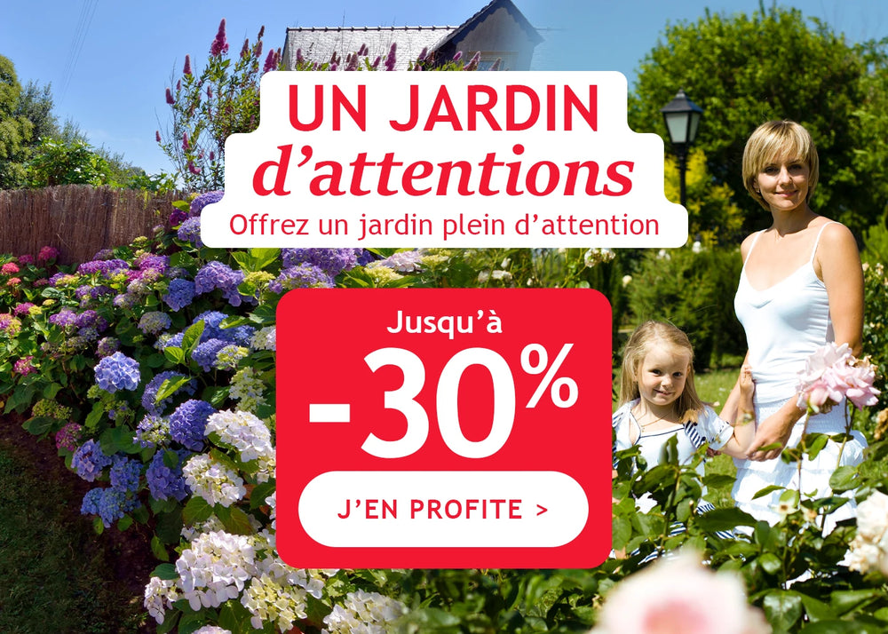 Un jardin d'attentions jusqu'à -30%