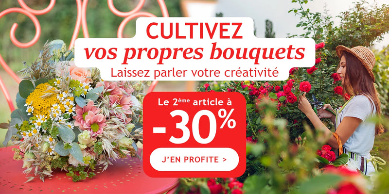 Cultivez votre propre bouquet : le 2ème à -30%
