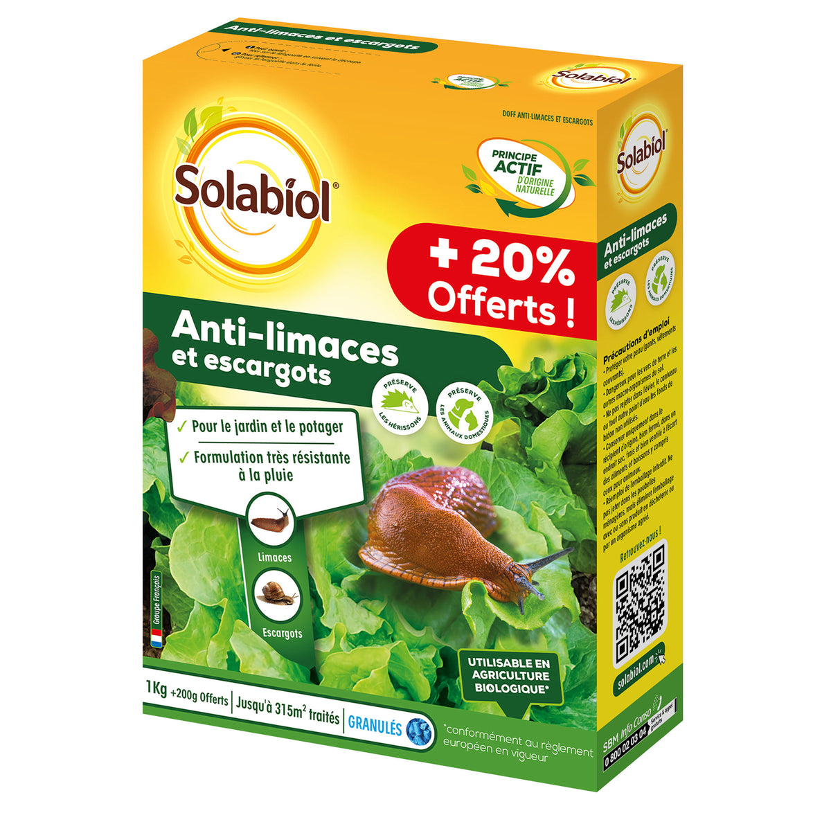 Anti-limaces et escargots SOLABIOL - Engrais et protection