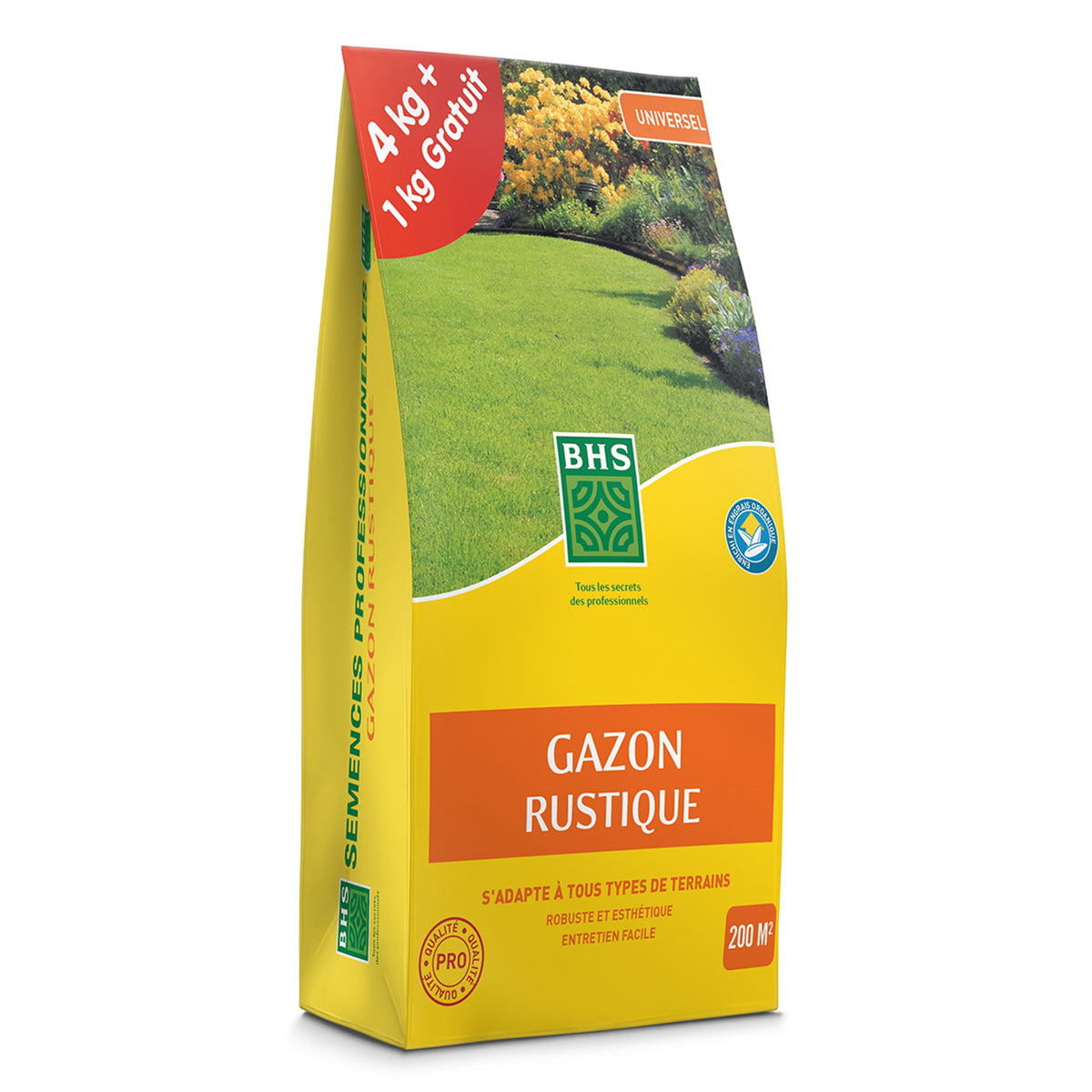 Gazon rustique et engrais- 1 kg, 40m² BHS - - Willemse