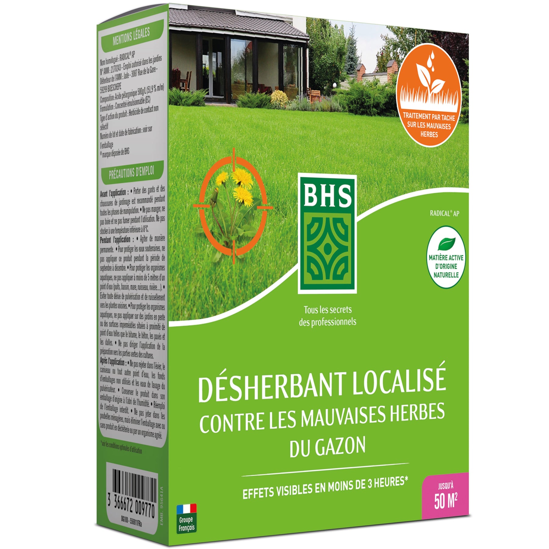 Désherbant gazon liquide BHS - Plantes