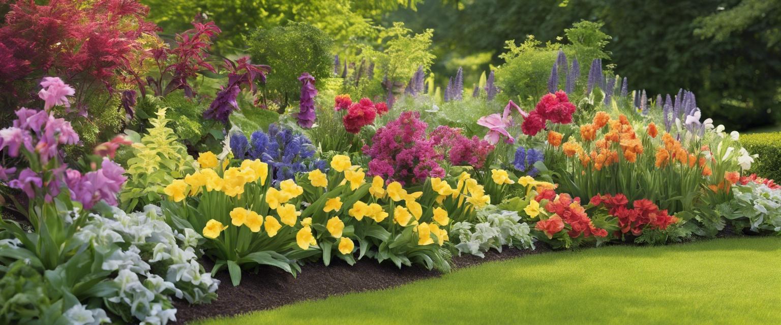 Éblouissez votre jardin avec un massif de fleurs printanier estival