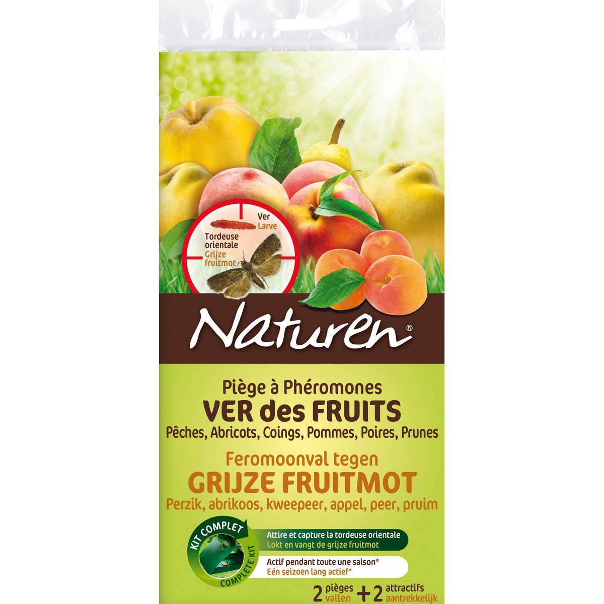 2 Pièges à phéromones - Ver des fruits NATUREN - Plantes