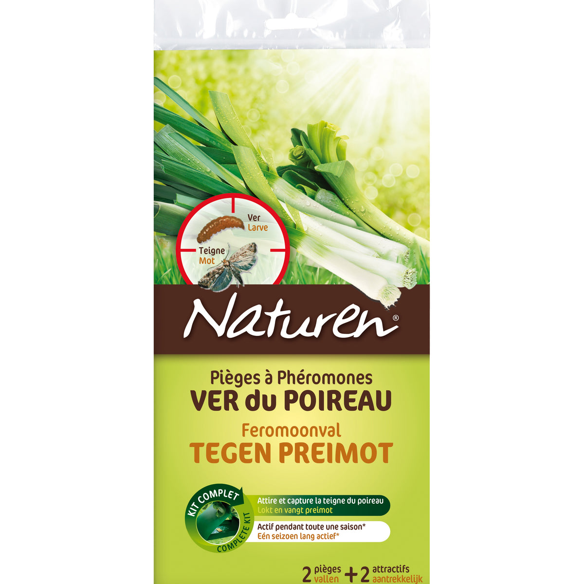 2 Pièges à phéromones - Ver du poireau NATUREN - Plantes