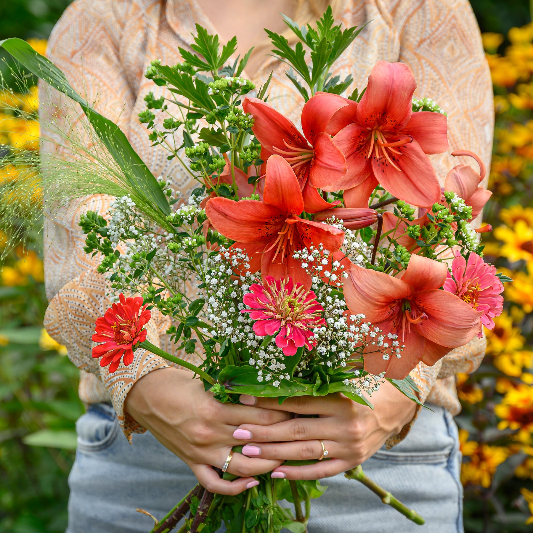 Lis asiatique rouge et mélange de graines de fleurs - Lilium asiaticum red - Willemse