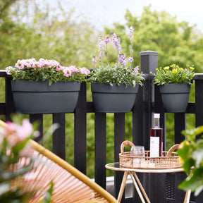  - Balconière  Vibia Campana easy hanger large Anthracite ELHO - Jardinières et balconnières