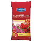 Vilmorin Terreau Terrasses & Balcons 20L - Résistance Sécheresse, Croissance Vigoureuse, Utilisable En Bio
