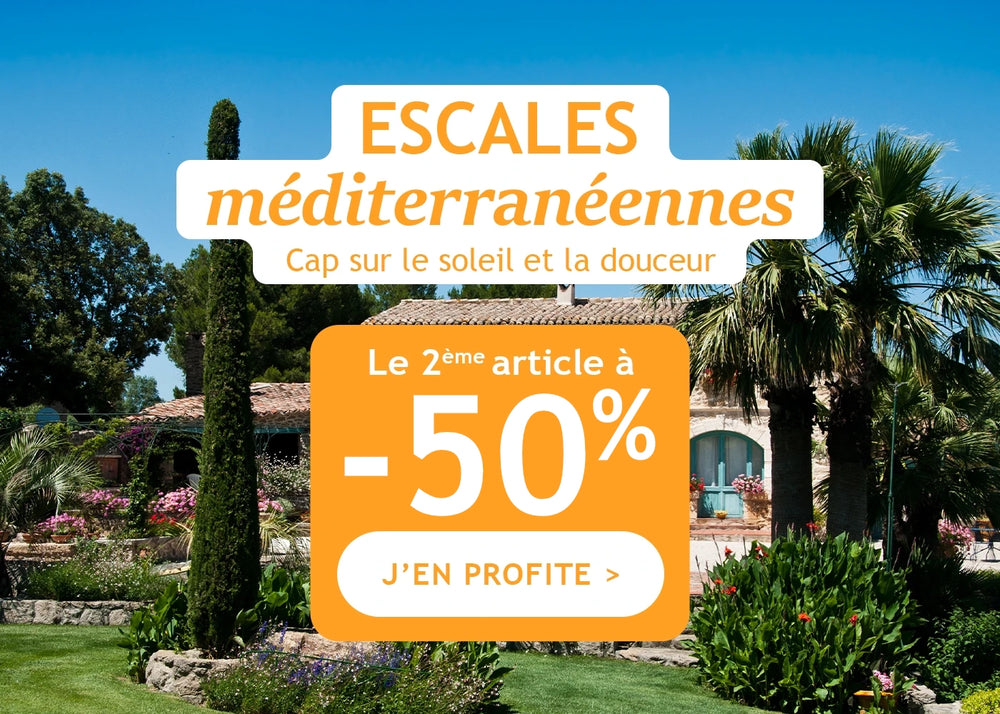 Escales méditerranéennes : -50% sur la 2ème plante