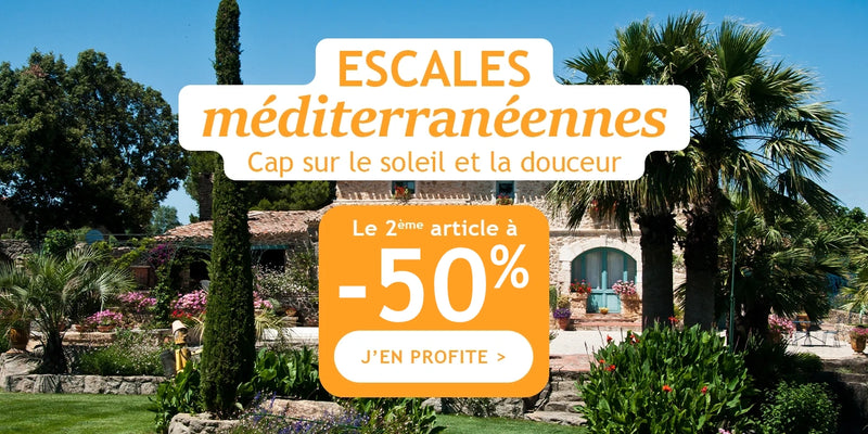Escales méditerranéennes : -50% sur la 2ème plante