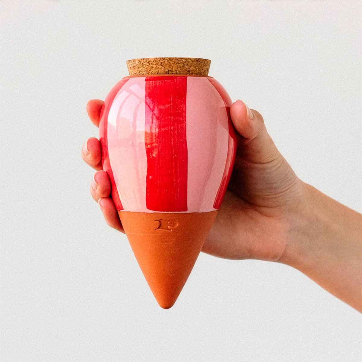 Olla hydratante Rayé rose et rouge - Willemse