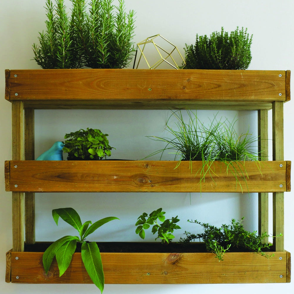 Jardinière à étages 80 cm bois - Willemse