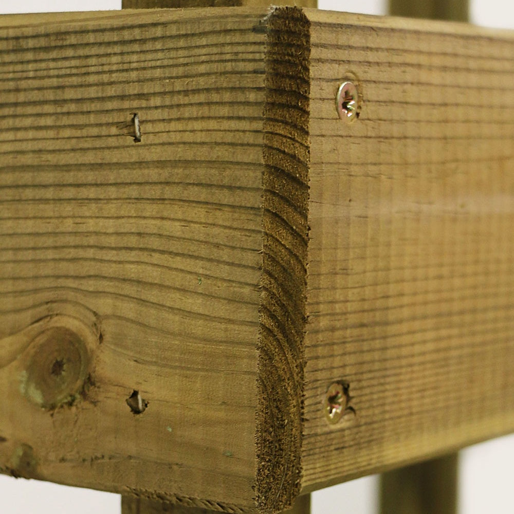 Jardinière à étages 80 cm bois - Bac à étages 80 - géotextile - Willemse