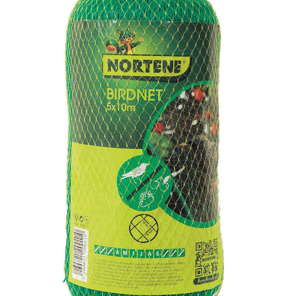 Filet De Protection Oiseaux EASYNET - 2x10 M, Maille 17x17 Mm - Noir Extrudé, Facile à Installer - Pour Potager, Verger, Balcon