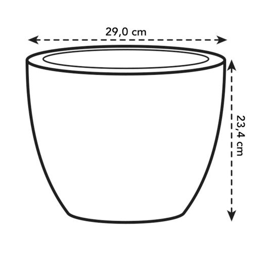 Pot Pure Soft Round blanc ELHO - Pots et contenants pour cultiver vos plantes