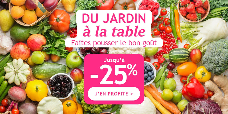 Du jardin à la table : jusqu’à -25% de remise !