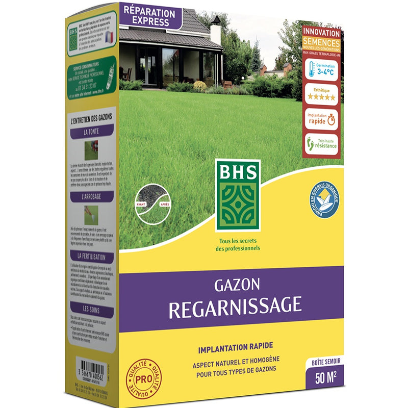 Fertiligene Gazon Super Résistant Label Rouge40m² [327] - Jardin
