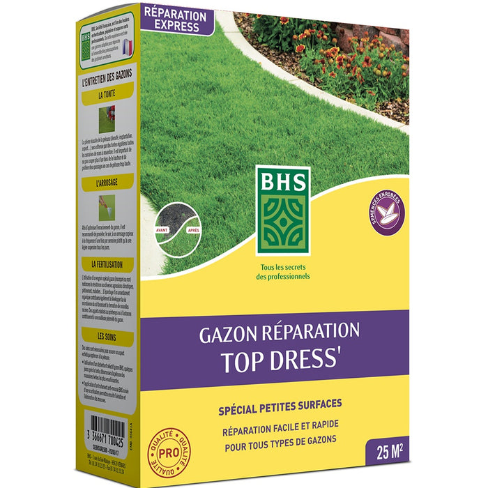 FERTILIGENE OMBR25 Semences Gazon Terrain Ombragé 875g - Pousse Rapide Anti-Mousse Pour 200m²